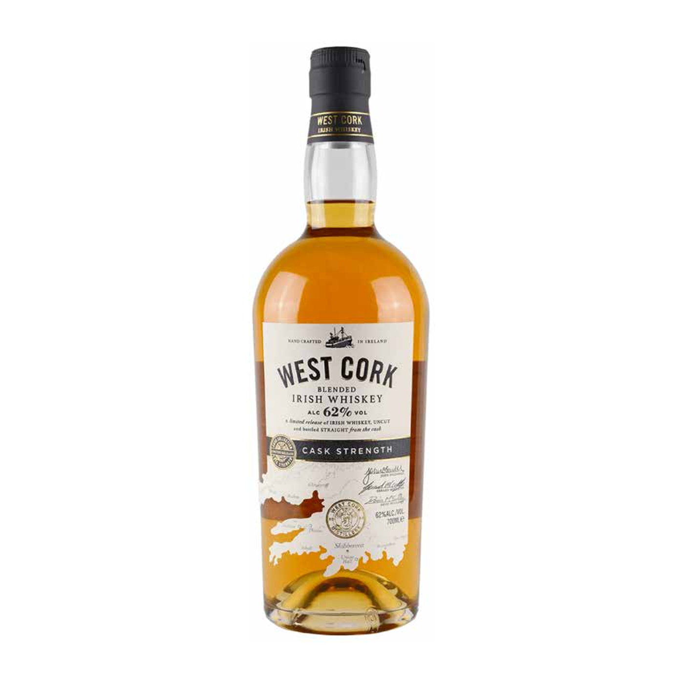 WEST CORK CASK STRENGTH 70CL 62%